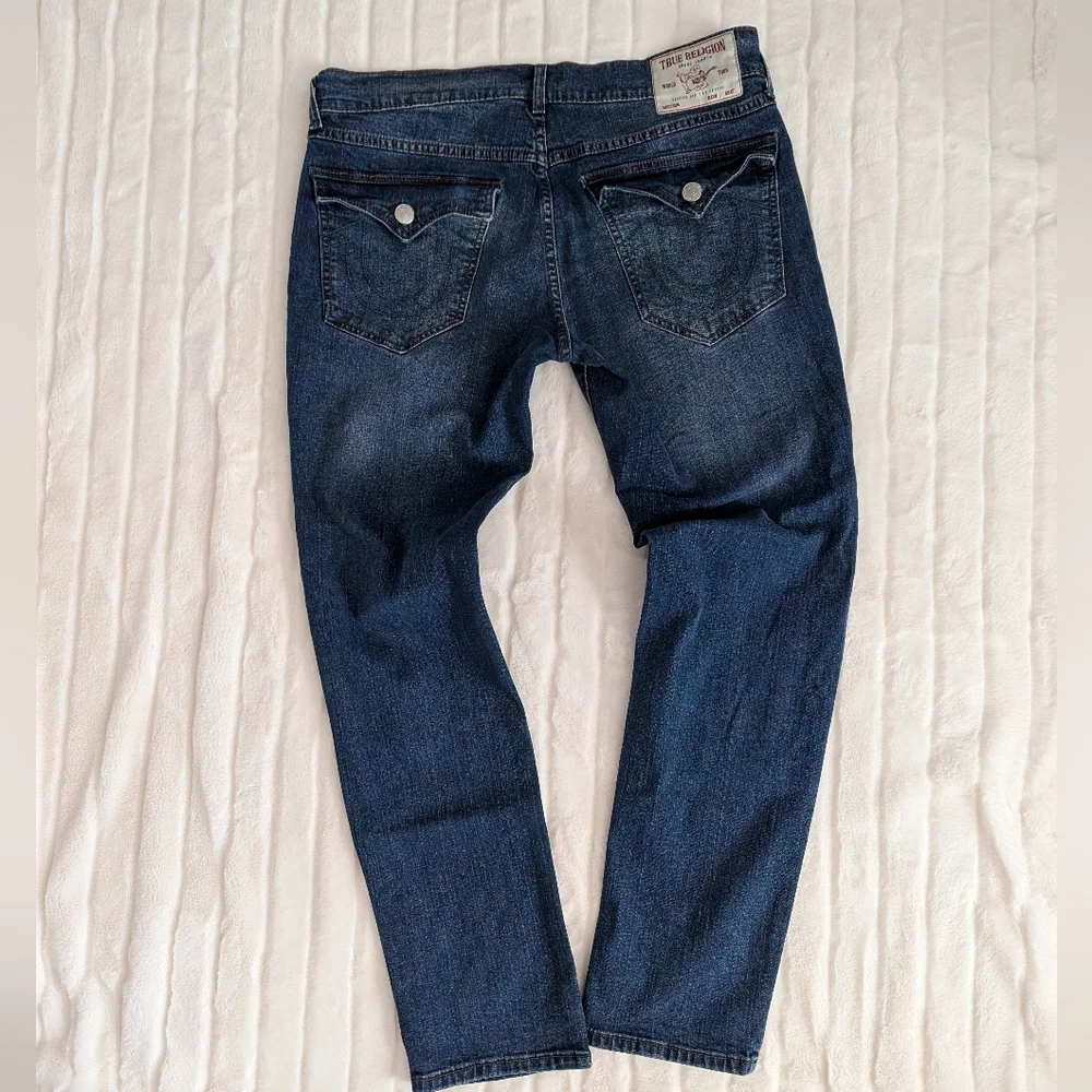 True Religion Rocco Relaxed Skinny Fit Denim Jeans Mens Size 34